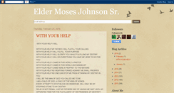 Desktop Screenshot of eldermosesjohnsonsr.blogspot.com