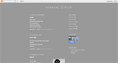 Desktop Screenshot of korkuncsiirler.blogspot.com