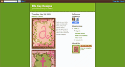 Desktop Screenshot of ellakaydesigns.blogspot.com