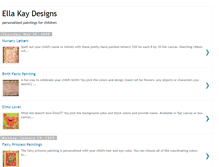 Tablet Screenshot of ellakaydesigns.blogspot.com