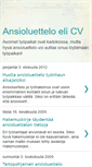 Mobile Screenshot of ansioluettelo-cv.blogspot.com