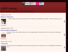 Tablet Screenshot of adhdgaming.blogspot.com