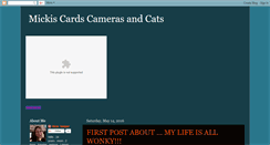 Desktop Screenshot of mickiscardsandcats.blogspot.com