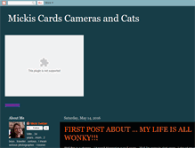 Tablet Screenshot of mickiscardsandcats.blogspot.com