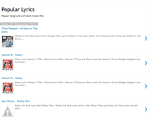 Tablet Screenshot of lyricspopuler.blogspot.com