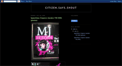 Desktop Screenshot of citizensaysshout.blogspot.com