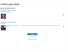 Tablet Screenshot of citizensaysshout.blogspot.com