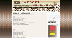 Desktop Screenshot of lasvocesdelmuro.blogspot.com