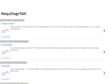 Tablet Screenshot of maquillagetalk.blogspot.com