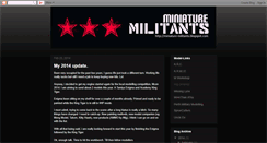 Desktop Screenshot of miniature-militants.blogspot.com