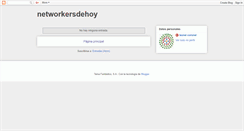 Desktop Screenshot of networkersdehoy.blogspot.com
