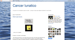 Desktop Screenshot of cancerlunatico.blogspot.com