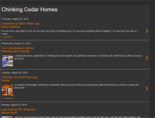 Tablet Screenshot of chinkingcedarhomes.blogspot.com