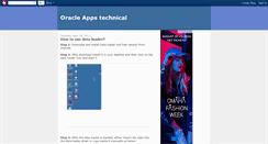 Desktop Screenshot of oracleappstechworld.blogspot.com