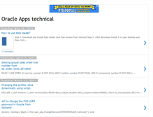 Tablet Screenshot of oracleappstechworld.blogspot.com