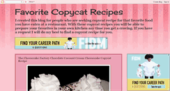 Desktop Screenshot of favoirtecopycatrecipes.blogspot.com