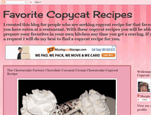 Tablet Screenshot of favoirtecopycatrecipes.blogspot.com