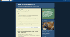 Desktop Screenshot of miercolesinformaticos.blogspot.com