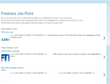 Tablet Screenshot of freshersjobpoint.blogspot.com