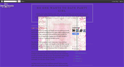 Desktop Screenshot of noonewantstodatepartygirl.blogspot.com