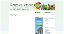 Desktop Screenshot of pharmacologycorner.blogspot.com