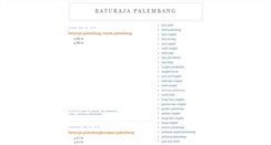 Desktop Screenshot of baturajapalembang.blogspot.com