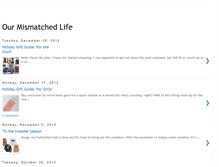 Tablet Screenshot of ourmismatchedlife.blogspot.com