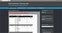 Desktop Screenshot of germantowndemocrats.blogspot.com