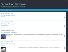 Tablet Screenshot of germantowndemocrats.blogspot.com