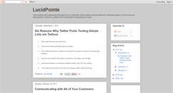 Desktop Screenshot of lucidpointe.blogspot.com