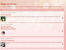 Tablet Screenshot of mujerencurso.blogspot.com