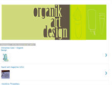 Tablet Screenshot of organikartdesign.blogspot.com