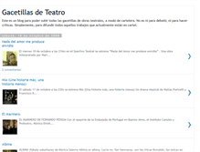 Tablet Screenshot of gacetillasteatro.blogspot.com