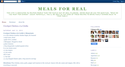 Desktop Screenshot of mealsforreal.blogspot.com