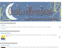 Tablet Screenshot of creativemoonbeam.blogspot.com