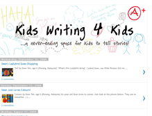 Tablet Screenshot of kidswritingforkids.blogspot.com