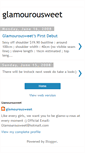 Mobile Screenshot of glamourousweet.blogspot.com