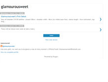 Tablet Screenshot of glamourousweet.blogspot.com