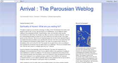 Desktop Screenshot of parousians.blogspot.com