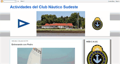 Desktop Screenshot of escuelasclubnauticosudeste.blogspot.com