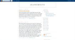 Desktop Screenshot of akadeemiline.blogspot.com