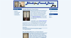 Desktop Screenshot of blindsforfrenchdoors.blogspot.com