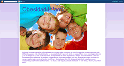Desktop Screenshot of obesidadinfantilinfo.blogspot.com