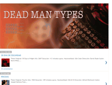 Tablet Screenshot of deadmantypes.blogspot.com
