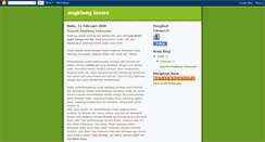 Desktop Screenshot of angklunglovers.blogspot.com