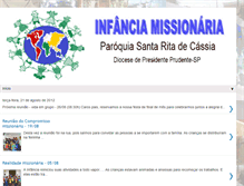 Tablet Screenshot of infanciamissionariastrita.blogspot.com