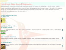 Tablet Screenshot of escritoresargentinospatagonicos.blogspot.com
