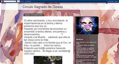 Desktop Screenshot of circulosagradodediosas.blogspot.com