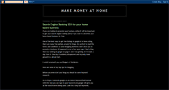 Desktop Screenshot of learn-how-to-make-money-at-home.blogspot.com