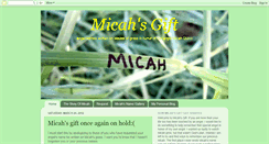 Desktop Screenshot of micahsgift.blogspot.com